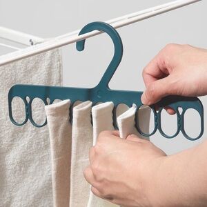 Multi-Functional Blue Hanger for Home Organization